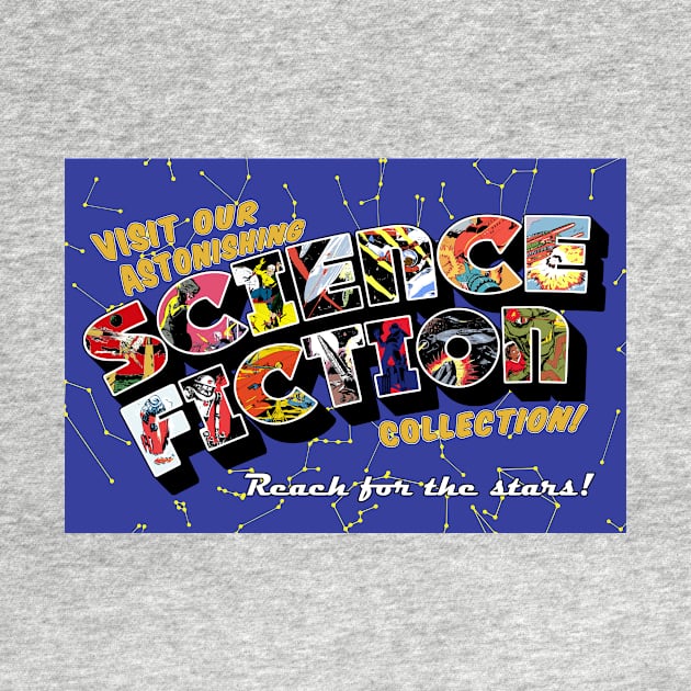 Library Week Postcard - Science Fiction by alexp01